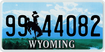 WY license plate 9944082