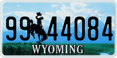 WY license plate 9944084
