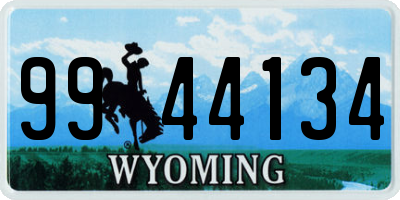 WY license plate 9944134