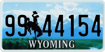 WY license plate 9944154