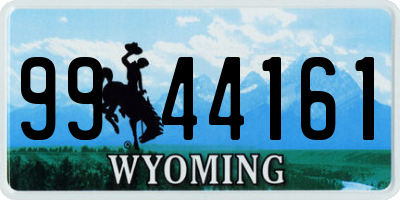 WY license plate 9944161