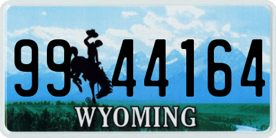 WY license plate 9944164