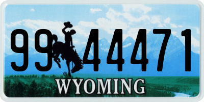 WY license plate 9944471