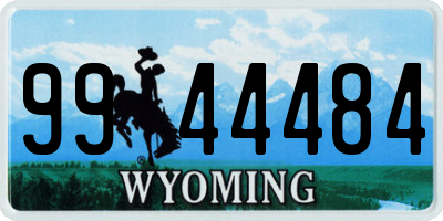 WY license plate 9944484