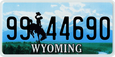 WY license plate 9944690