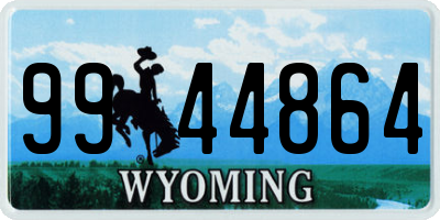 WY license plate 9944864