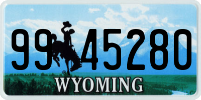 WY license plate 9945280