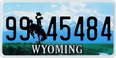 WY license plate 9945484