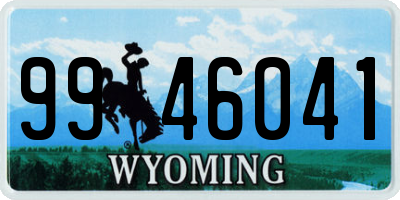WY license plate 9946041