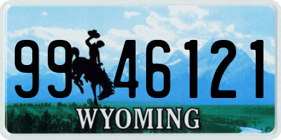 WY license plate 9946121
