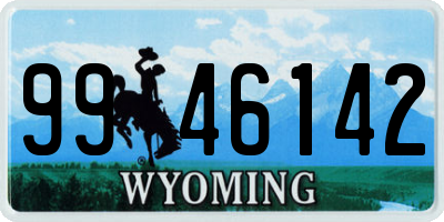 WY license plate 9946142