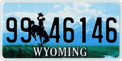 WY license plate 9946146