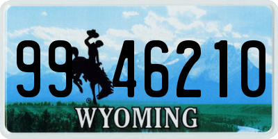 WY license plate 9946210
