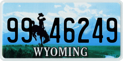 WY license plate 9946249