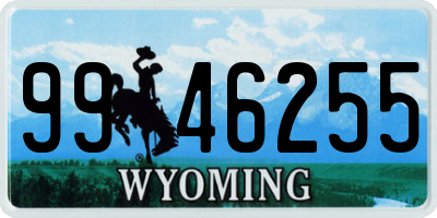 WY license plate 9946255
