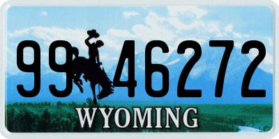 WY license plate 9946272