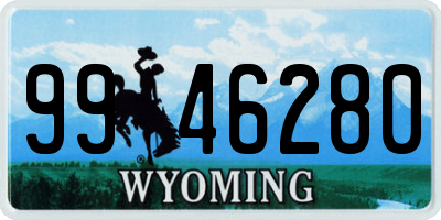 WY license plate 9946280