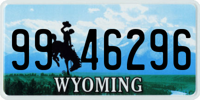 WY license plate 9946296