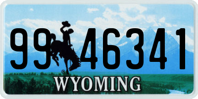 WY license plate 9946341