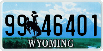 WY license plate 9946401
