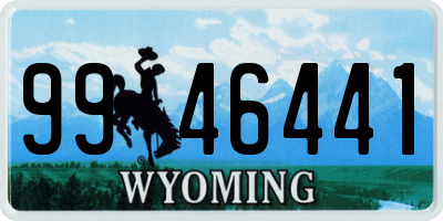 WY license plate 9946441