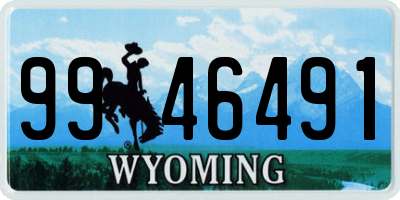 WY license plate 9946491