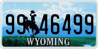 WY license plate 9946499