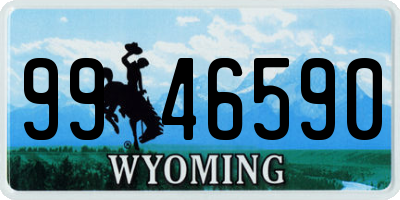 WY license plate 9946590