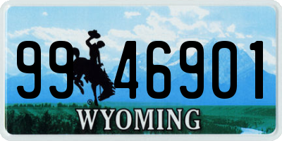 WY license plate 9946901