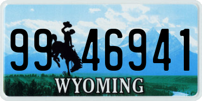 WY license plate 9946941