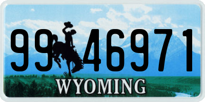 WY license plate 9946971