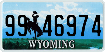 WY license plate 9946974