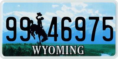 WY license plate 9946975