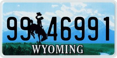 WY license plate 9946991
