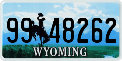 WY license plate 9948262