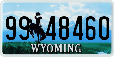 WY license plate 9948460
