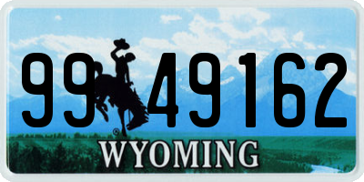 WY license plate 9949162