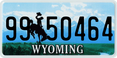 WY license plate 9950464