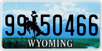 WY license plate 9950466