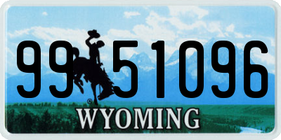 WY license plate 9951096