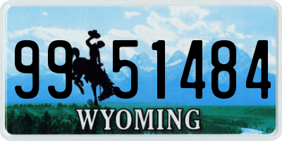 WY license plate 9951484