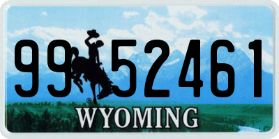 WY license plate 9952461