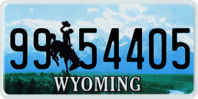 WY license plate 9954405