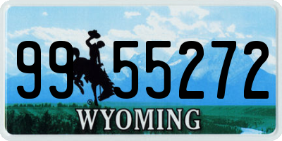 WY license plate 9955272
