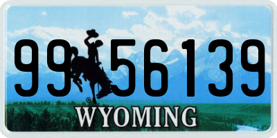 WY license plate 9956139