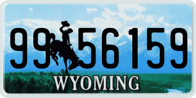 WY license plate 9956159