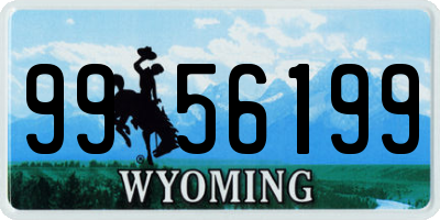 WY license plate 9956199