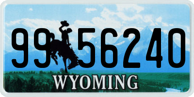 WY license plate 9956240