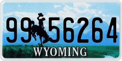 WY license plate 9956264
