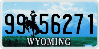 WY license plate 9956271